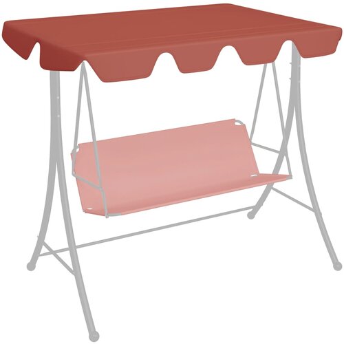 vidaXL Zamjenski krov za vrtnu ljuljačku terakota 150/130x70/105 cm Cijene