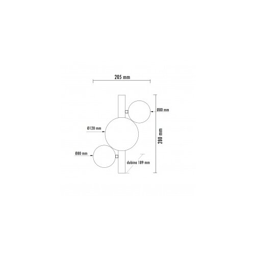HOME LIGHT vesta 599 zidna lampa 3*G9 crna Slike
