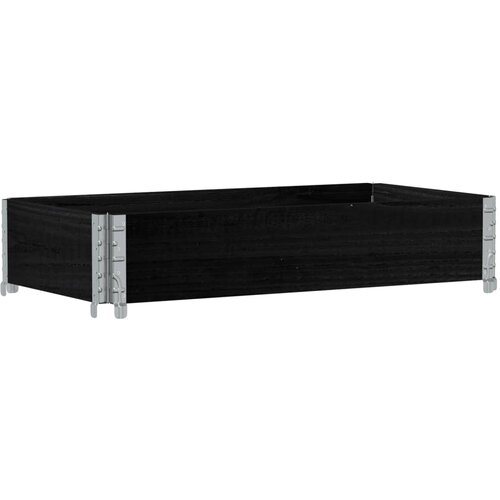  Okvir za palete crni 100 x 50 cm od masivne borovine Slike