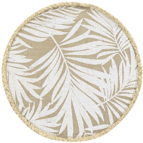 Douceur d intérieur pogrinjki SET DE TABLE (0) 38 CM JUTE IMPRIME PALAM X4 Bež Cene