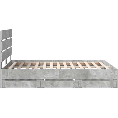  Okvir za krevet s ladicama Betonski sivi 140 x 200 cm - Beton siva 140 x 200 cm Slike