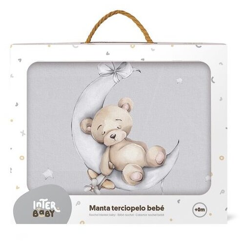 Interbaby Rachel dekica 110x140 Mjesec siva Slike
