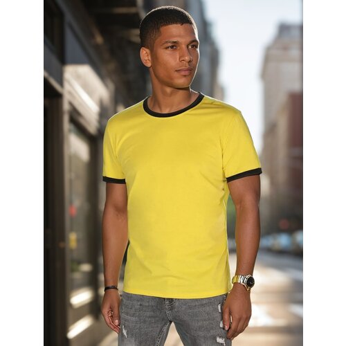 DStreet T-shirt męski basic żółty Cene