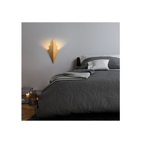 Opviq vall lamp zidna lampa u zlatnoj boji arrow 15171 Slike