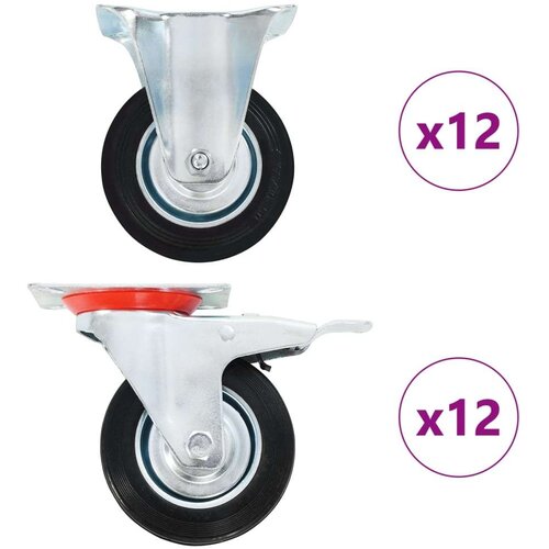  Kotačići 24 kom 100 mm - 24 Cijene
