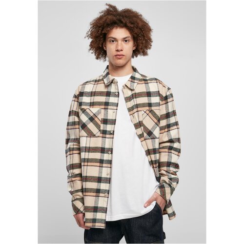 Urban Classics Plus Size Checked Mountain Shirt softseagrass/bottlegreen Cene