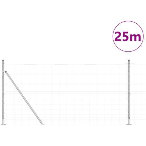 VidaXL Ograda na Polju 1.2x25 m Galvanizirani čelik Slike