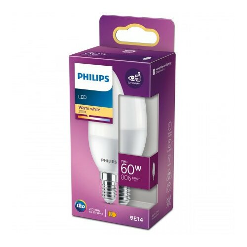 Philips LED sijalica 60w b38 e14 ww, 929002978655, ( 17939 ) Cene