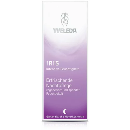 Weleda Iris Hydrating Night vlažilna nočna krema z irisom za suho kožo 30 ml za ženske