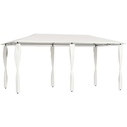 vidaXL Sjenica s navlakama za stupove 3 x 6 x 2,6 m krem 160 g/m² Cijene