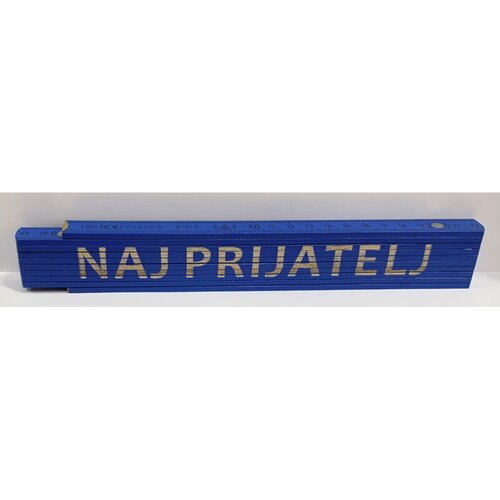 HEKA Zložljiv meter Heka (napis: Naj prijatelj, modre barve, 2 m) Cene