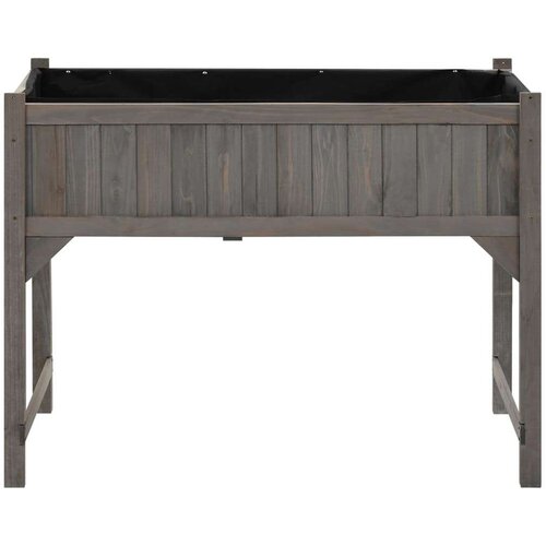 VidaXL povi&amp;scaron;ena gredica sa staklenikom 110 x 54 x 120 cm od jelovine Slike