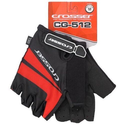 Crossbike Rukavice CROSSER CG-512 SHORT FINGER - XL veličina - crno/crvene Cene