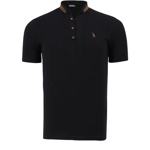 Dewberry T8598 MENS TSHIRT-BLACK