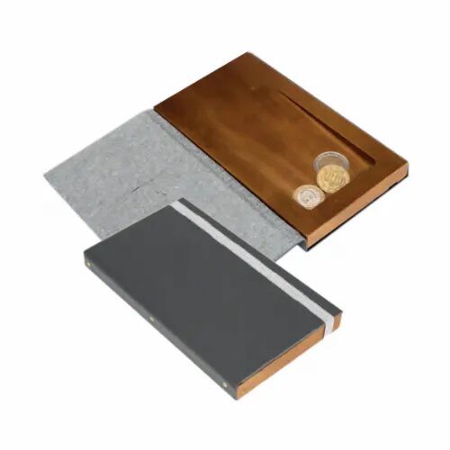 SECURIT Leather etui za RAČUN A6 SIVE barve MCDBBPGY Cene