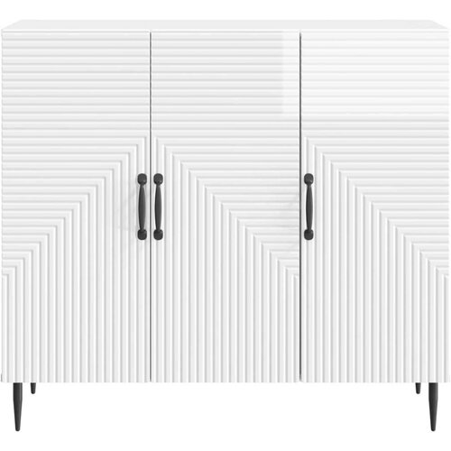  Kreveta Bijela visokog sjaja 89 x 34 5 x 80 cm - Bijela visokog sjaja Slike