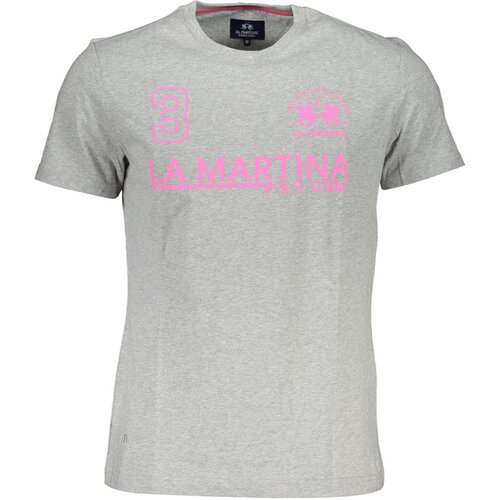 La Martina SHORT SLEEVE T-SHIRT MEN GREY Slike