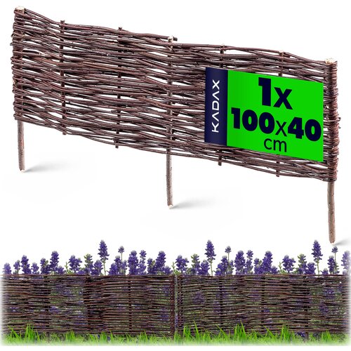 KADAX Vrtna palisadna ograja iz pletenega materiala, visoka 100 x 40 cm, (5000358117) Cene