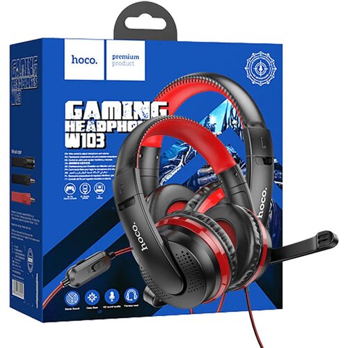 hoco. Slušalice sa mikrofonom, gaming, 3.5 mm / USB, crvena – W103 Magic tour Cijene