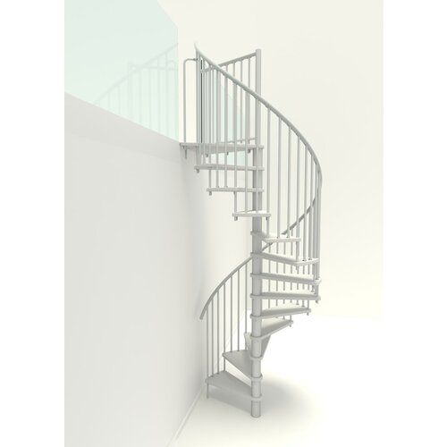 Minka spiralne stepenice - spiral smart bela bela 120 cm Slike