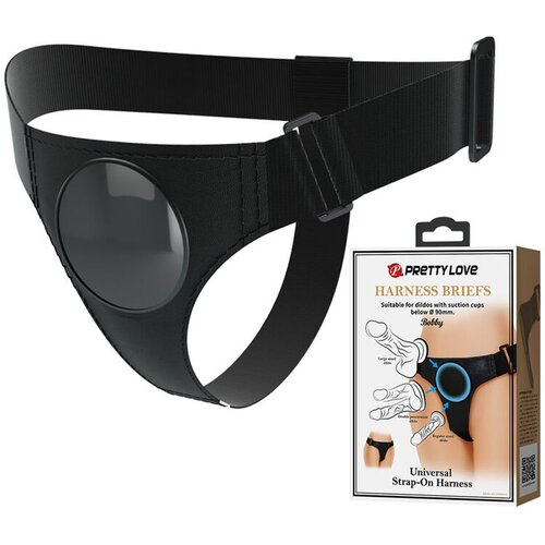  Strap On Pretty Love Bobby Harness Briefs, Crni Cene