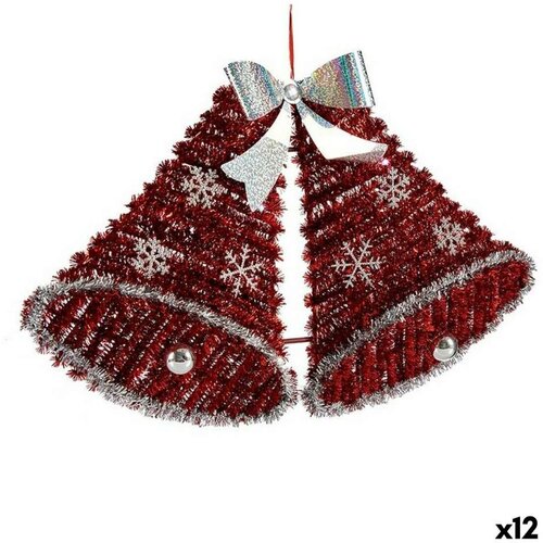  Božićni ukras privjesak zvona Traka za božićno drvce LED Svjetlo Bijela Crvena 52 x 31 5 x 7 5 cm (12 kom.) Cijene