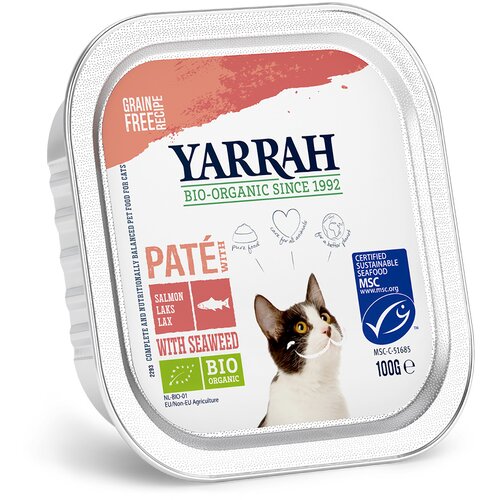  Varčno pakiranje Yarrah Bio pladnji 24  x 100 g - Pate: losos z bio morskimi algami Cijene