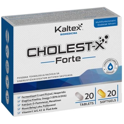 Kaltex Tablete i kapsule Cholest-X Forte, 20 tableta i 20 kapsula Slike
