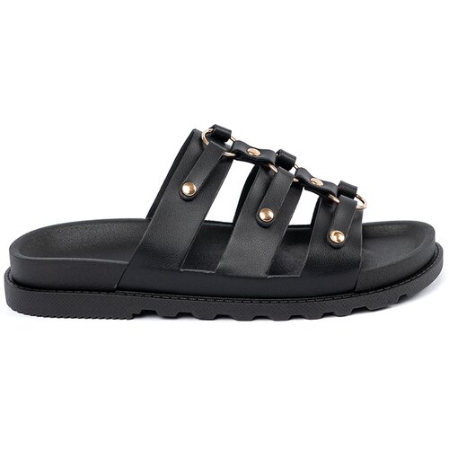 SEASTAR Black women's flip-flops decorated with three stripes Cijene
