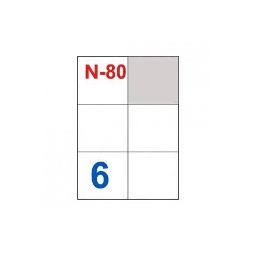 NANO Etikete za laserske i ink-jet pisače , N-80, 105x99 mm, 100/1 Slike