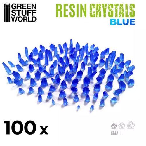 Green Stuff World small blue crystals resin set Cene