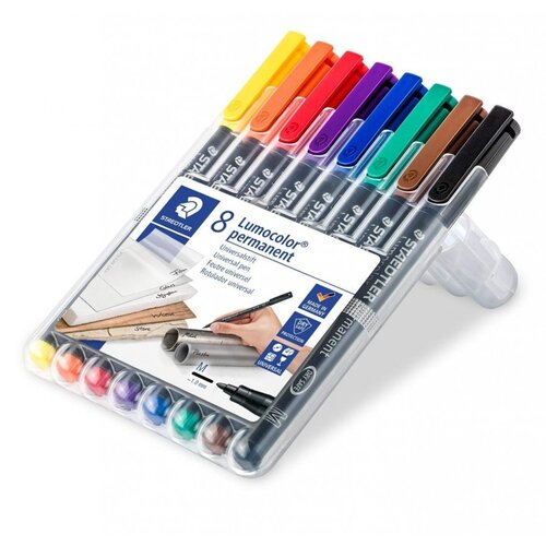 Staedtler Permanentni marker Lumocolor, 8 kosov Slike