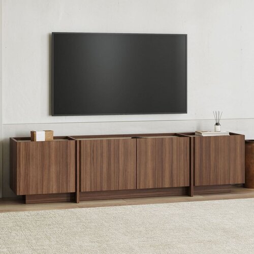 Hanah home TV komoda Lowen, 180 cm, travertin / orah Milano Slike