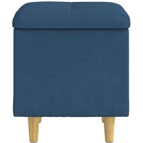  Otoman za pohranu s jastukom Plava 40 x 40 x 45 cm tkanina - Plava 40 cm tkanina Slike