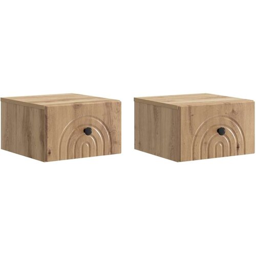  Stenski nočni omarici 2 pcs Artisan hrast 33 x 34,5 x 20 cm, (5000209523) Cene