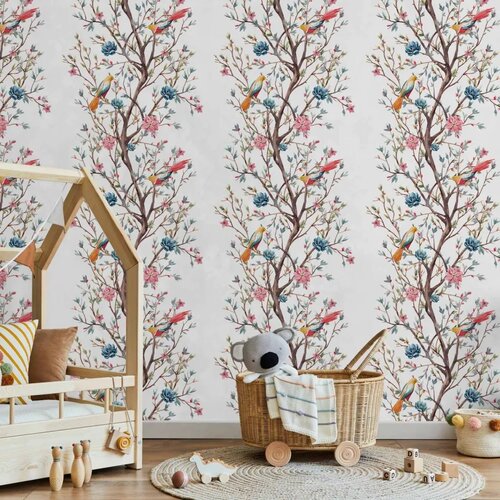  Tapeta - Birds on a Flowering Twig 50x1000 Premium Cene