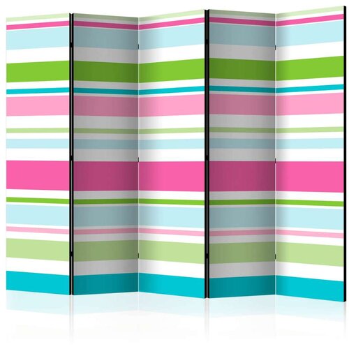  Paravan u 5 dijelova - Bright stripes II [Room Dividers] 225x172 Slike