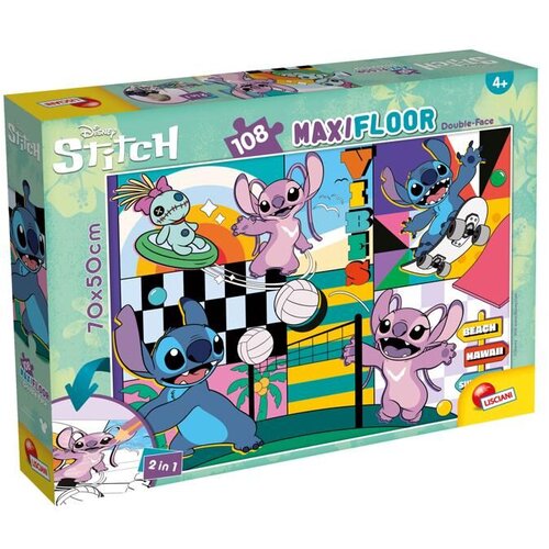 Lisciani Puzzle 108 Kom. Maxi Floor - Lilo & Stitch Cene