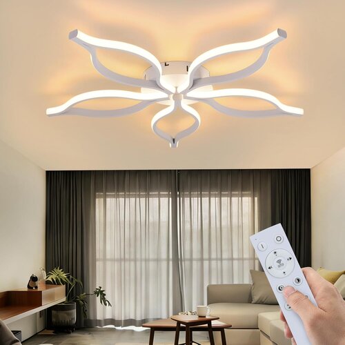 Nettlife LED Stropna Svetilka 75W 80cm Bela, Zatemnilna 3000-6500K z Daljincem in Nočnim Načinom, (5000491310) Slike
