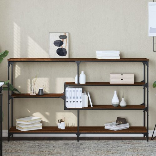 vidaXL Konzolni stol boja smeđeg hrasta 160x32x95 cm konstruirano drvo Cijene
