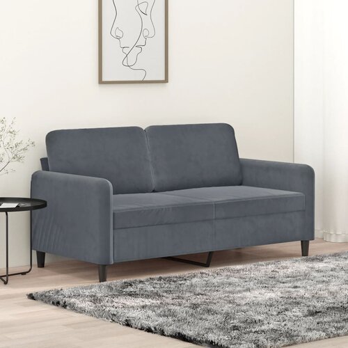  Dvosjed tamnosivi 140 cm baršunasti Cene