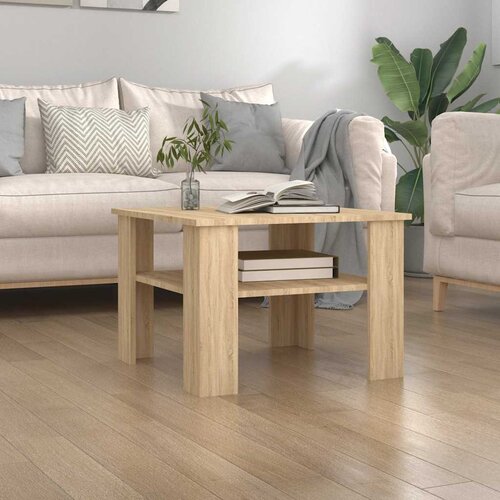  Stolić za kavu boja hrasta sonome 60x60x42 cm konstruirano drvo Cene