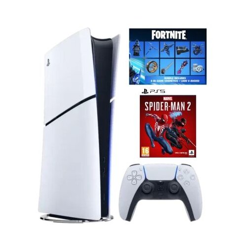 Konzola Playstation 5 Slim Digital + Fortnite VCH + Marvels Spider-Man 2 SE VCH Cijene