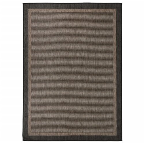 VidaXL zunanja preproga plo&amp;scaron;čato tkanje 200x280 cm temno rjava Slike