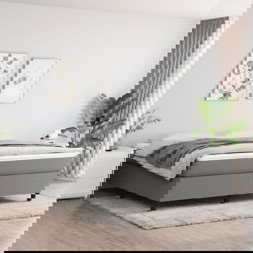 The Living Store Posteljni okvir temno siv 180x200 cm blago - Box Spring Posteljni Okvir, (21521177) Slike