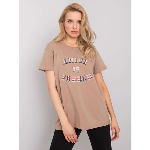 FANCY T-shirt-FA-TS-6892.88-dark beige Cijene