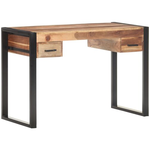  Radni stol 110x50x76 cm od masivnog drva s obradom od &amp;scaron;i&amp;scaron;ama Slike