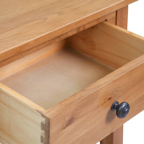 VidaXL Konzolni stol od masivne hrastovine 50 x 32 x 75 cm Slike