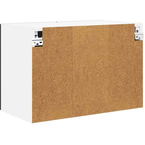  Zidni stakleni ormarić Crna 60 x 31 x 40 cm Konstruirano drvo Slike