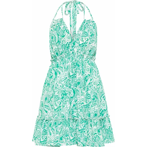 IZIA Ljetna haljina smaragdno zelena / bijela